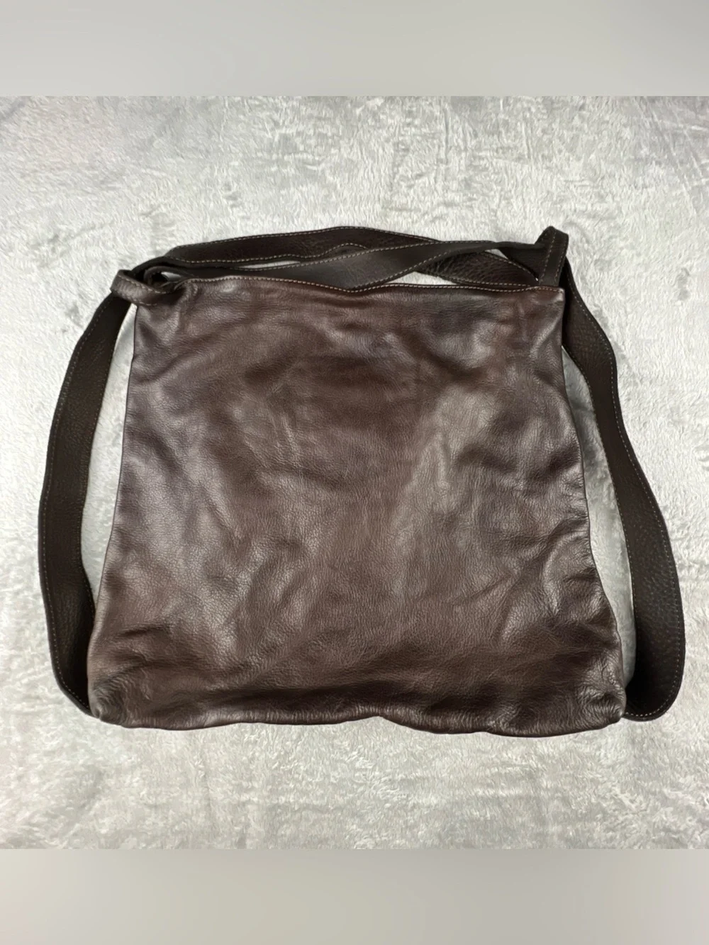 Vera Pelle Italian Leather Backpack Purse Dark Brown Capsule Italy Convertible